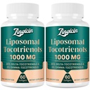 Tocotriénols vitamine E - Tocotriénols liposomiques Supplément 1000mg, Tocotriénol Delta hautement absorbant et Gamma Tocotriénol pour la santé des os et le soutien antioxydant, 120 Softgels