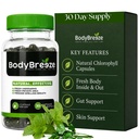 Supplément Déodorant Interne de Chlorophyll 30 Capsules pour le contrôle de l'odeur du corps, la santé de Gut et la respiration fraîche.