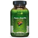 Irwin Naturals Power to Sleep PM - 6mg Melatonine, GABA, Ashwagandha, Valerian Root & L-Theanine Suppléments pour les hommes et les femmes - Soutiens Cycle de sommeil repos et relaxation - 60 liquides Soft-Gels