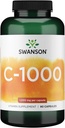 Swanson Vitamine C w/Rose HIPS - Supplément à base de plantes Promouvoir la santé de la peau, la santé du coeur et le système immunitaire - Formule naturelle Promouvoir la protection et le bien-être - (90 capsules, 1000mg chacune)
