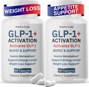 (2 Pack) GLP-Activate pour les femmes, GLP1 Booster pour le soutien sanitaire global et GLP1 production naturelle, régule le métabolisme, prendre avant le repas, 120 capsules (60 portions)