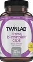 Twinlab Stress B-Complex Caps - Supplément de soutien énergétique avec des capsules de vitamine B12 et B6-250