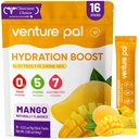 Venture Pal Powder Packets sans électrolyte de sucre - Liquid Daily IV Packets d'hydratation.