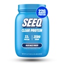 SEEQ Poudre de protéines claires - Gel de razz bleu - 22 portions - 22g Protéine de lactosérum clair - Zéro sucre - 0g Lactose - Allergène - Soutien GLP1 - Santé osseuse - Récupération après entraînement musculaire