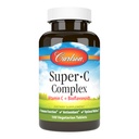 Carlson - Super-C Complex, Vitamin C + Bioflavonoids, Immune Function & Optimal Wellness, Antioxidant, 100 Vegetarian Tablets