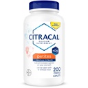 Petites Citracales, 400 mg Citrate de calcium, facilement absorbé et très soluble avec 12,5 mcg (500 UI) de vitamine D3, plus petite et plus facile à avaler Caplets, 200 Nombre