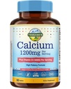 Terranics Calcium 1200 mg avec vitamine D3, supplément de calcium à haute absorption pour les femmes et les hommes, soutient la santé des os, des dents et des immunes, Comprimés enrobés faciles à avaler, 90 Compte