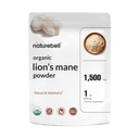 NatureBell Lions organiques Poudre de la crinière 1 500mg par portion, 1lb.