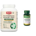 Formules de Jarrow Saccharomyces Boulardii Probiotiques + MOS 5 Million CFU Probiotique Levure et Nature de Bounty Acidophilus Probiotique, Supplément probiotique quotidien, soutient la santé digestive, 1 Pack
