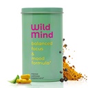 Wild Mind Mental Clarity Balanced Focus & Mood Support Supplement for Mental Wellness– 4-Ingredient Nootropic Brain Support for Calm & Energy – Vegan, 90 Capsules, 30-Day Supply
