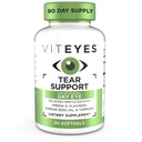 Viteyes Support oeil apaisant, Supplément œil sec occasionnel, Pas de gouttes oculaires, Relief de rougeur, Vitamine oculaire, Support allergène pour yeux démangeaisons, Omega-3 Huile de poisson, 90 Softgels