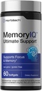 Horbäach Memory IQ Brain Support Supplement | 60 Softgels | Focus 7 Memory Ultimate Support | Non-GMO, Gluten Free Formula