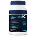 Advanced IQ Capsules – AdvancedIQ Brain & Memory Support Supplement | Natural Formula for Sharp Focus, Recall & Concentration, Easy-to-Swallow Pills, Non-Habit Forming (60 Capsules)