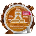 Rebel Nootropic Energy Pouches de caféine (Cinnamon Mocha) • 100 mg de caféine • Alpha GPC • Huperzine A & Vitamines essentielles • Sans sucre • Technologie de fibre de coco • 15 Pouches par boîte (paquet de 1)
