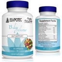 ELVPOTEC 15 Day Cleanse Formula - Gut and Colon Support | Advanced Gut Cleanse Detox with Senna, Cascara Sagrada & Psyllium Husk | Non-GMO | Made in USA | 30 Capsules
