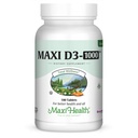 Maxi Health Vitamine D3 1000 UI complément alimentaire - Facile à avaler - Sans odeur et sans goût - soutient l'absorption de calcium, la santé immunitaire et la santé osseuse chez les femmes et les hommes adultes - 180 comprimés