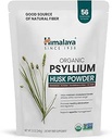 Himalaya Poudre de musc de Psyllium biologique, supplément quotidien de fibre alimentaire, régularité, gestion de l'appétit, USDA certifié biologique, non-OGM, pas de couleurs artificielles, non aromatisé, 56-Teaspoon approvisionnement, 12 Oz