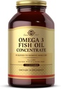 Solgar Omega-3 Concentré d'huile de poisson - 120 Softgels - Soutien à la santé articulaire et métabolique - Sans gluten, sans OGM, sans produits laitiers - 60 portions
