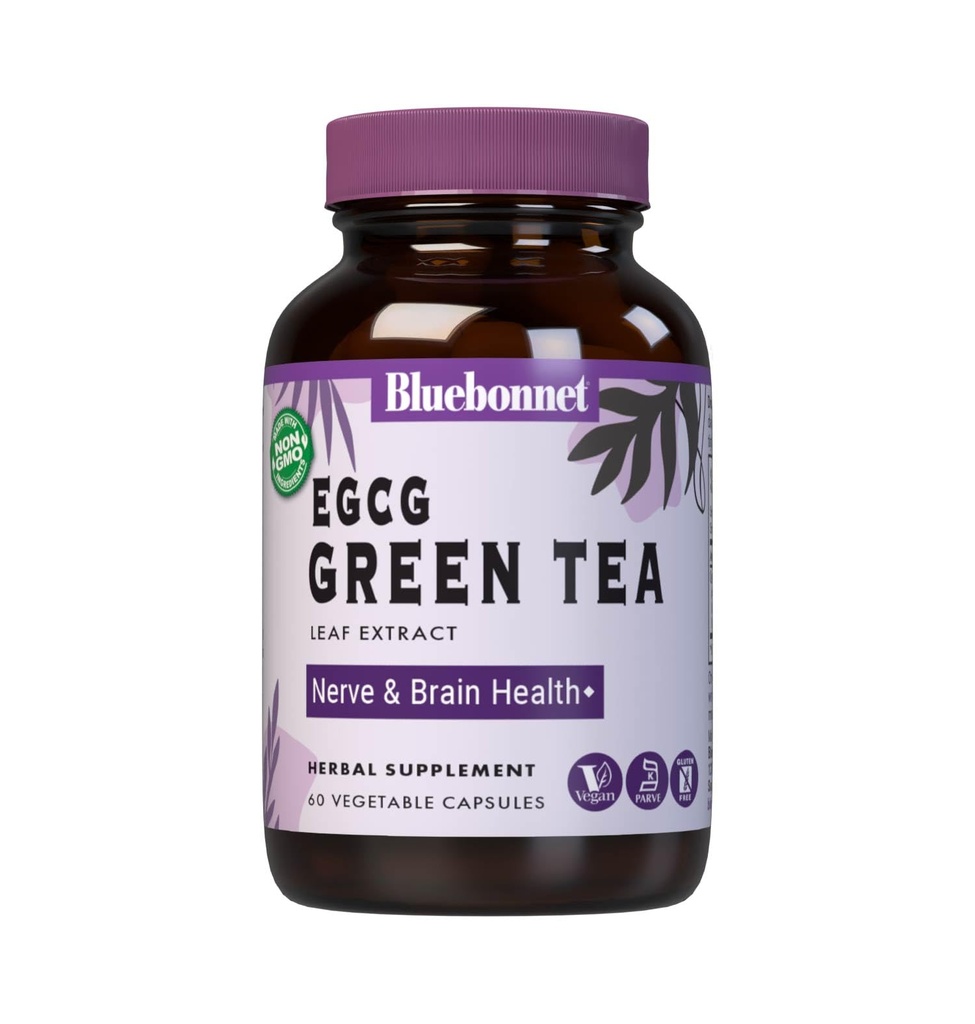 BlueBonnet EGCG Green Tea Leaf Extract Supplement, 60 Count