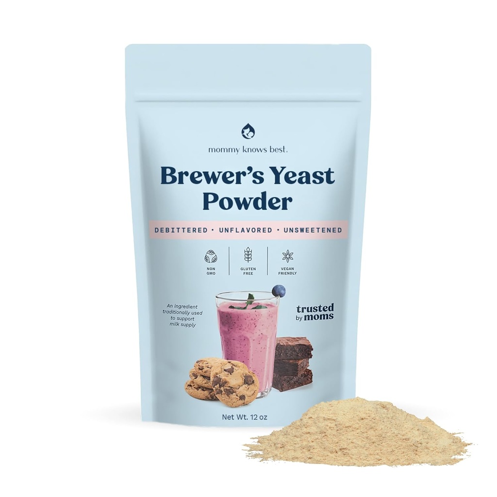 Maman connaît la meilleure poudre de levure de Brewer pour l'allaitement.