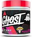 GHOST Pompe poudre d'oxyde nitrique, têtes de guerre pastèque aigre - 40 portions - Sucre et suppléments de pré-entraînement sans stimulant- L-Citrulline, nitrate d'arginine et L-glutathion - Soy et sans gluten, végétalien