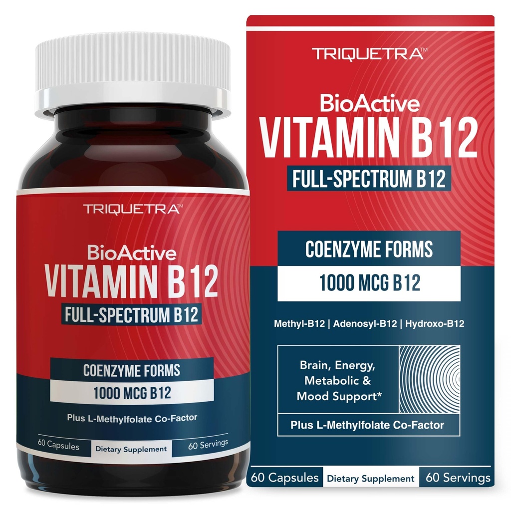BioActive Vitamin B12, Plus Methylfolate Cofactor + All 3 Coenzyme Forms