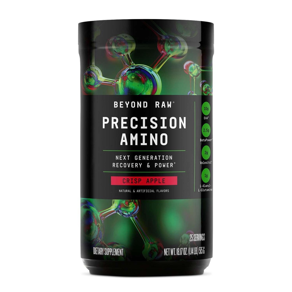 BEYOND RAW Precision Amino de récupération et de puissance Amino Acid Formula de carburant Muscles d'amélioration de l'hydratation de la pomme de Crisp