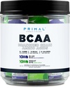 Primal BCAA Variety Pack, Blue Raspberry + Great Ape Green Apple Aromatisé (20 Stickpacks) - 7G BCAA par portion, Acides aminés à chaîne ramifiée