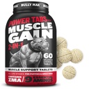 Bully Max 2-en-1 Muscle Builder Comprimés à croquer pour chiots et chiens adultes - Vitamines pour chiots et chiens et suppléments pour le gain et la croissance musculaire - Multivitamines ultimes pour tous les races et les âges - 60 onglets