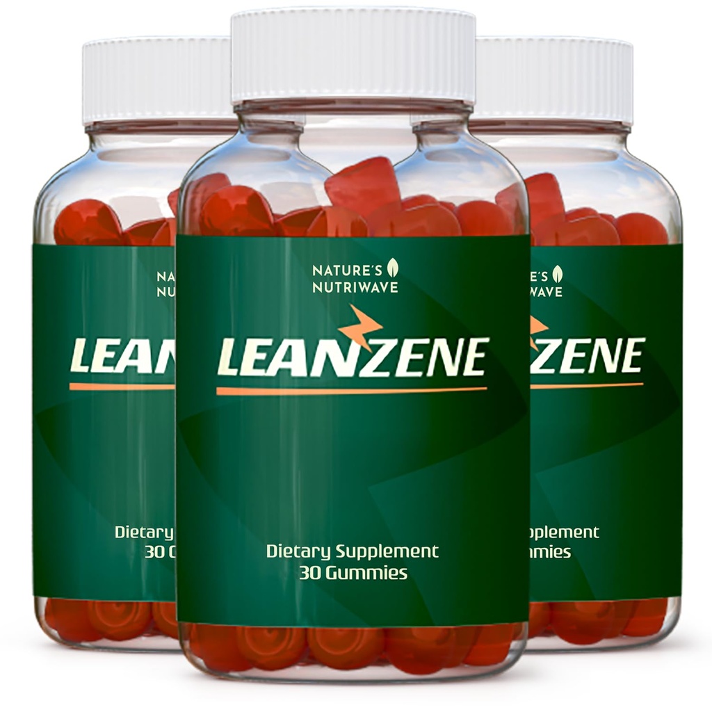 Leanzene ACV Gummy – vinaigre de cidre de pomme et supplément de gummy BHB avec mélange minéral – non-OGM, formule sans stimulant – Fabriqué aux États-Unis – 30 gummes, 3 mois d'approvisionnement