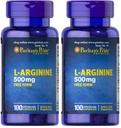 Pride de Puritan L-Arginine 500 mg, Soutien de santé cardiaque, 100 comtes (paquet de 2)