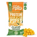 Mieux que bon Savory Keto Jalapeno Cheddar Puffs de protéines sans gluten -16g Protéines, faible sucre, faible calories, les collations diabétiques amicales.