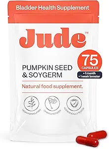 Jude Bladder Control Supplements for Women | Overactive Bladder Support Pills to Reduce Leakage and Incontinence | Day and Night Tablets with Go Less for Frequent Urination, Nocturia, OAB | 75 Count