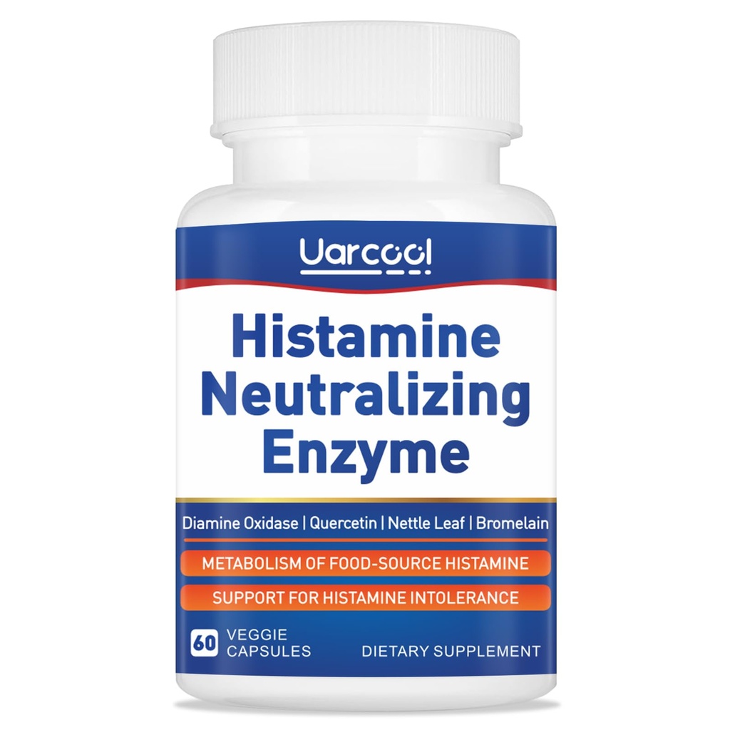 Supplément enzymatique DAO Supplément histomine diamine oxydase pour digestion lisse - Fabriqué aux États-Unis - 60 Softgels