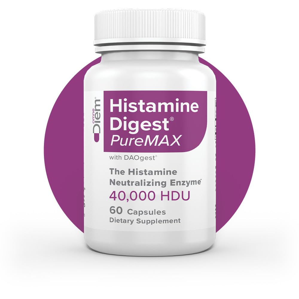 Omne Diem Histamine Digest PureMAX avec DAO 60 Capsules 2 Pack