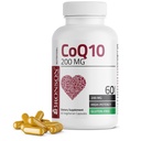 Bronson CoQ10 200 MG Production d'énergie cellulaire à haute puissance, 60 capsules végétariennes
