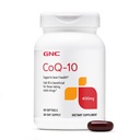 GNC CoQ-10 400mg - Supplément diététique pour la santé cardiaque et l'énergie cellulaire - Antioxydant pour un système cardiovasculaire sain - Facile à avaler Softgels - Sans gluten - 60 portions (60 portions)