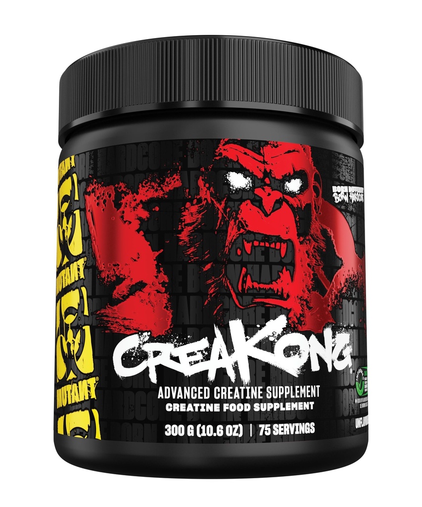 Le Creakong mutant – 300G d'une taille et d'une puissance sans adultération, un mélange de créatine qui ne délivre que des créatines pures du monde.