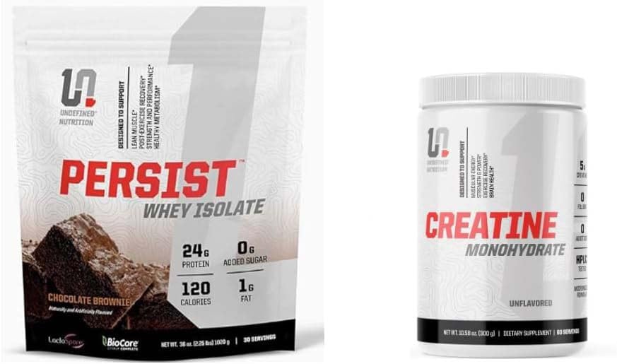 Nutrition indéfinie Persiste Brownie + Créatine monohydraté par Brian Shaw