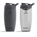 Promixx POURSUIT Protein Shaker Bouteille 2-Pack – Bouteille de mélangeur sport premium pour mélanges de protéines et de suppléments Shakes – 1 acier inoxydable 550ml, 1 Ecozen 700ml – gris graphite