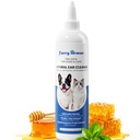 Itch Relief Ear Cleaner for Dogs & Cats Natural Gentle Formula with Manuka Honey & Green Tea - Triple Botanical Wash for Infection & Yeast Prevention, PH Balanced No-Sting 8.45 oz