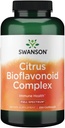 Complexe bioflavonoïde à spectre complet de Swanson - Aide l'absorption de vitamine C et favorise la santé immunitaire - Standardisé à 50 % Bioflavonoïdes orange amère - (250 capsules) 1 emballage