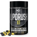 LIPORUSH NDS Nutrition XT - Thermogénique Super Concentré avec L-Carnitine et Teacrine pour Gras de Shredding - Supporte l'énergie maximale, la concentration, la combustion calorie, diurétique, contrôle de l'appétit (60 capsules)