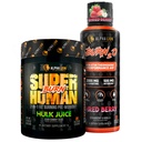 ALPHA LION Stubborn Fat Loss Stack – Pré-entraînement surhumain Burn + Burn2O Liquid L-Carnitine 2000mg (ShredBerry) – 2-en-1 Thermogénique Fat Burning Stack pour hommes et femmes