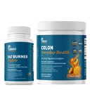 Dr Tobias Fat Burner Nightly & Colon Everyday Health Peach Mango – Soutien au métabolisme nocturne et boisson quotidienne en fibre de psyllium pour la santé digestive