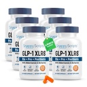 GLP-1 XLR8 Supplément pour perte de poids, digestion, constipation, dégel avec Akkermansia 2,6 milliards d'AFU Probiotique prébiotique vivant Gut santé postbiotique + berbère pour les femmes hommes 360 capsules