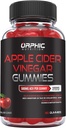 NUTRITION ORPHIQUE Gummes de vinaigre de cidre de pomme - 1000mg - Gummes de perte de poids ACV - Supports Digestion, Detox & Nettoyage - VIT B12, Beetroot - Gomitas de Vinagre de Manzana (60 pcs)