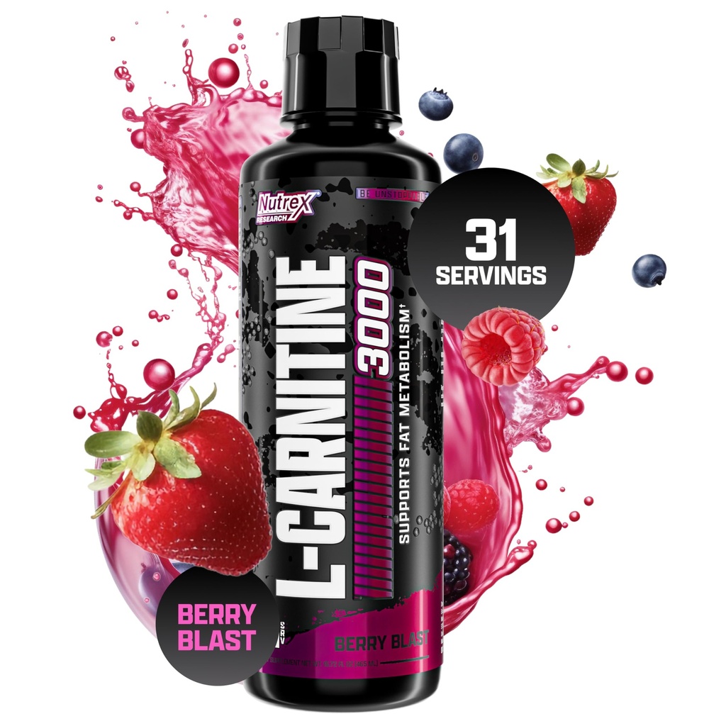 Nutrex Research L-Carnitine 3000 (31 Servants, Berry Blast)