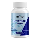 Heivy Premium L-Tyrosine 500mg.com Supplément à l'acide aminé Focus & Mental Energy Support, 180 capsules non OGM