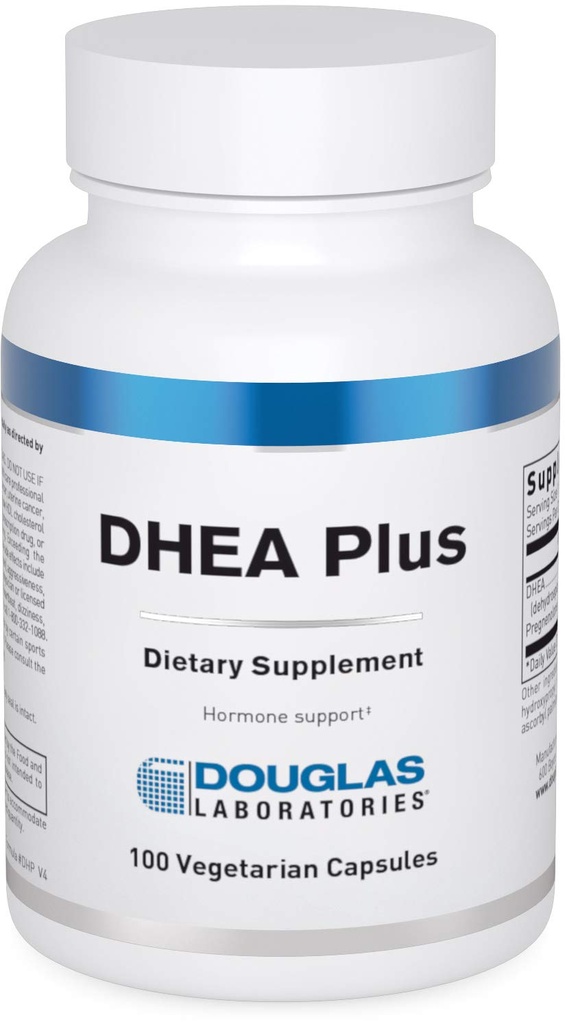 Douglas Laboratories DHEA Plus : 25 mg de DHEA Plus Pregnénolone pour soutenir la santé immunitaire, le cerveau, les os, le métabolisme de l'énergie et le métabolisme des lipides sanguins*